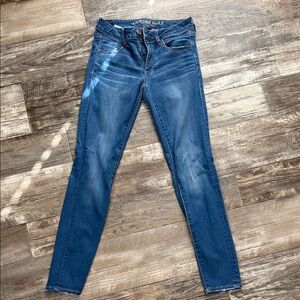 American Eagle Outfitters Dark Blue Skinny Jeans